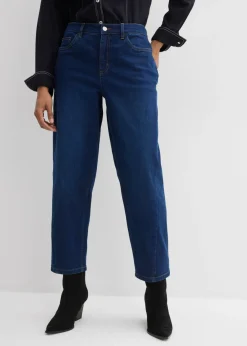 Vaqueros barrel, mid waist, de algodón orgánico
