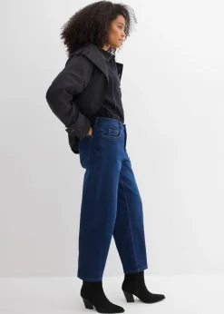 Vaqueros barrel, mid waist, de algodón orgánico