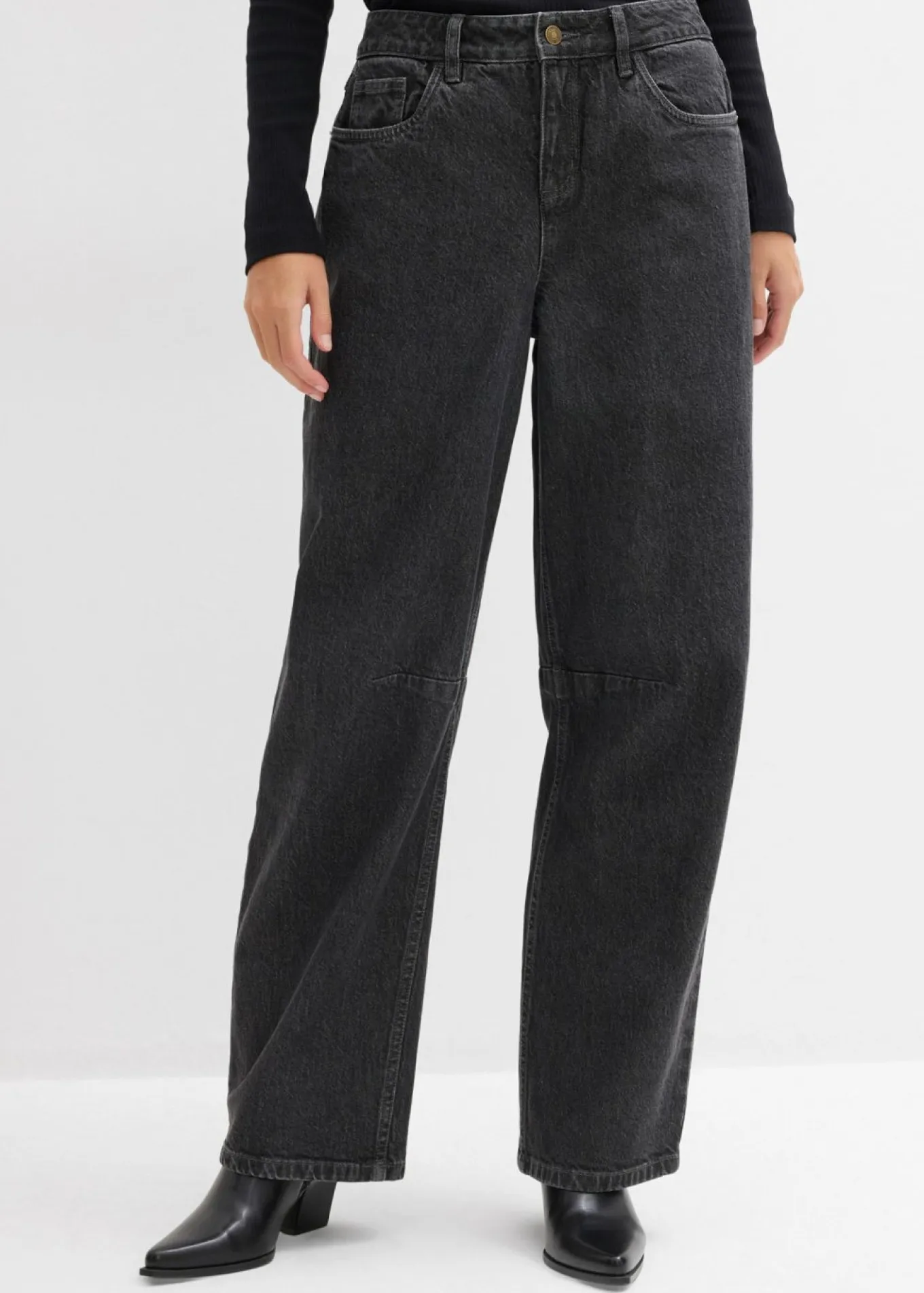 Vaqueros barrel, mid waist