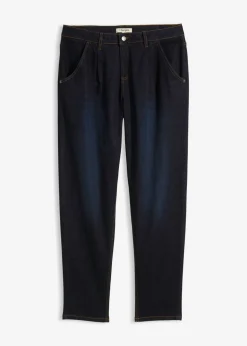 Vaqueros barrel, mid waist, elástico