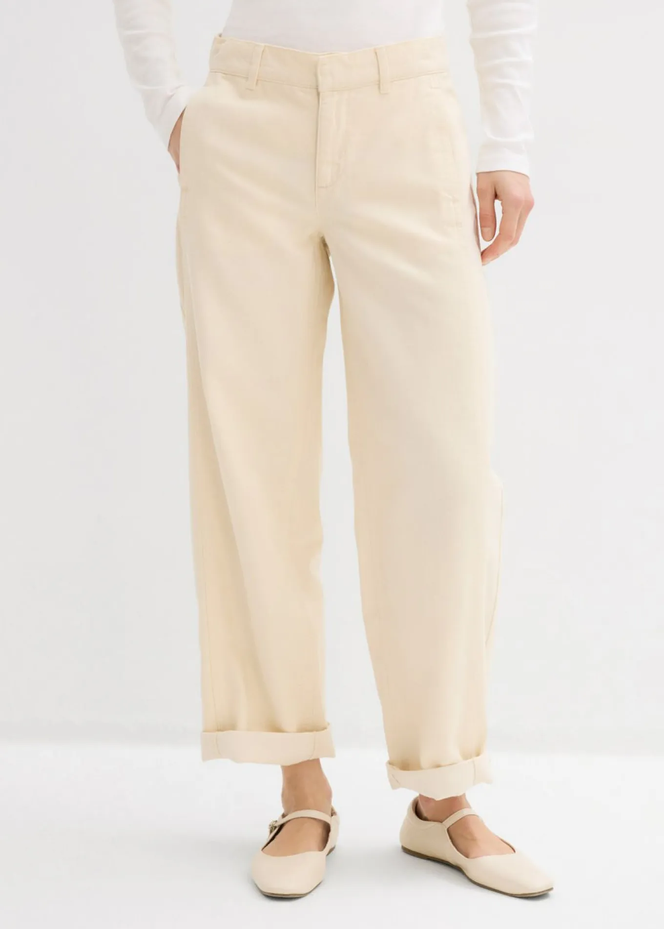 Vaqueros barrel, mid waist