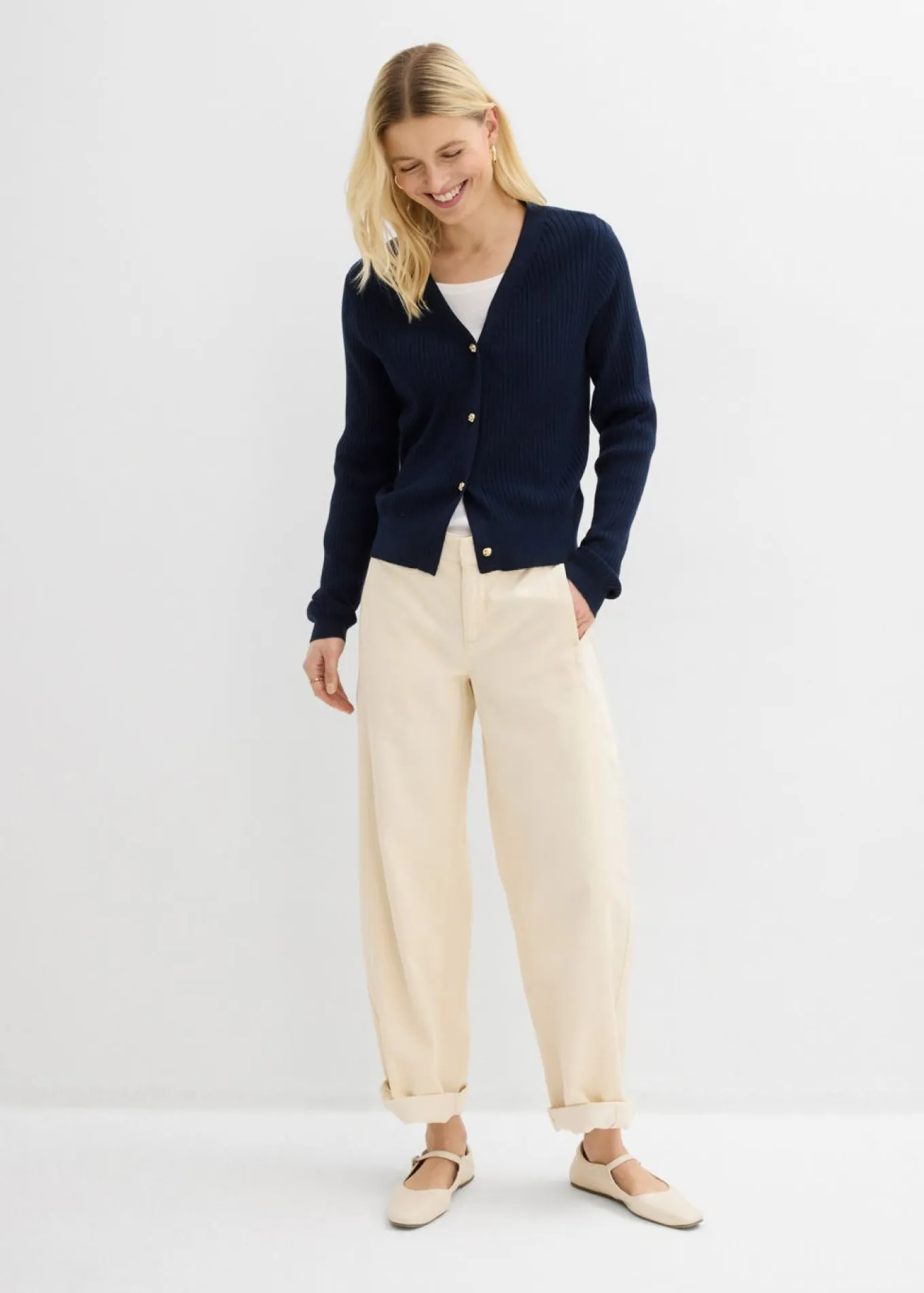 Vaqueros barrel, mid waist