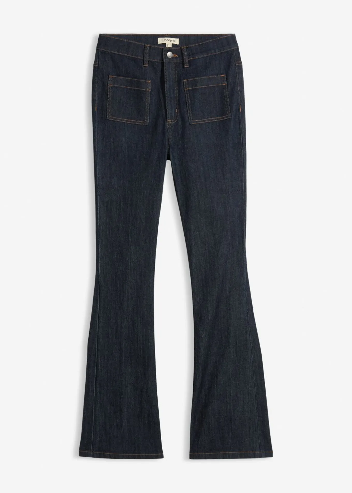 Vaqueros bootcut, high waist, cintura cómoda