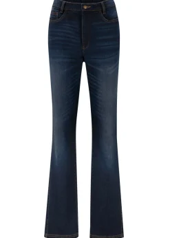 Vaqueros bootcut, high waist, cintura cómoda
