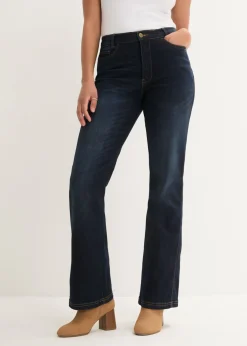 Vaqueros bootcut, high waist, cintura cómoda