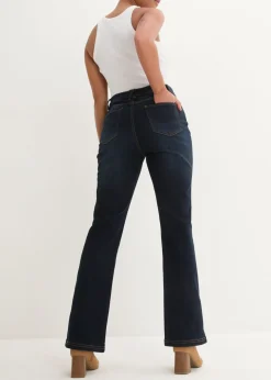 Vaqueros bootcut, high waist, cintura cómoda