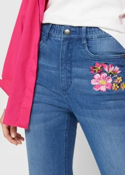 Vaqueros bootcut, high waist, cintura cómoda