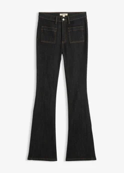 Vaqueros bootcut, high waist, cintura cómoda