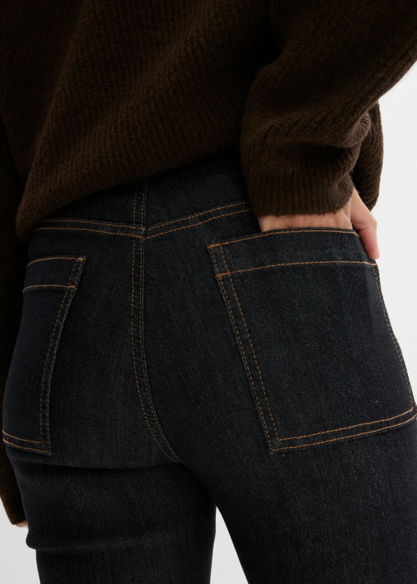 Vaqueros bootcut, high waist, cintura cómoda