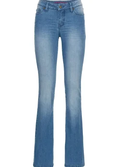 Vaqueros bootcut, mid waist, elásticos