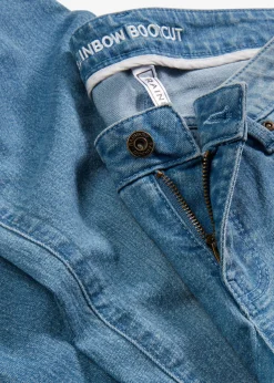 Vaqueros bootcut, mid waist, elásticos