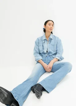 Vaqueros bootcut, mid waist, elásticos
