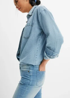 Vaqueros bootcut, mid waist, elásticos