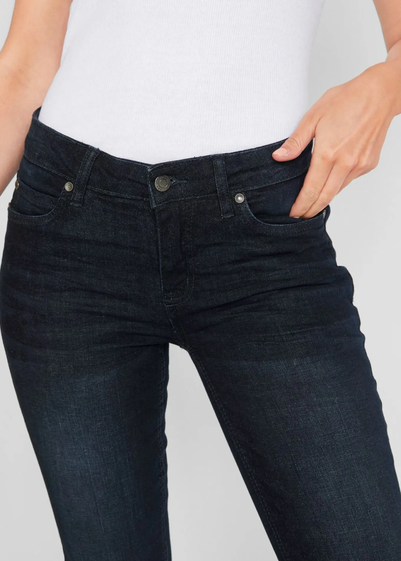 Vaqueros bootcut mid waist, elásticos