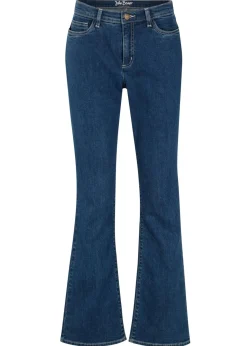 Vaqueros bootcut, mid waist, de algodón orgánico