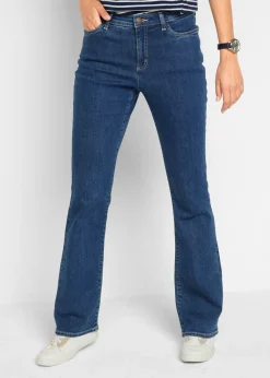 Vaqueros bootcut, mid waist, de algodón orgánico