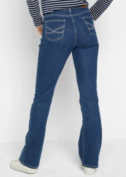 Vaqueros bootcut, mid waist, de algodón orgánico