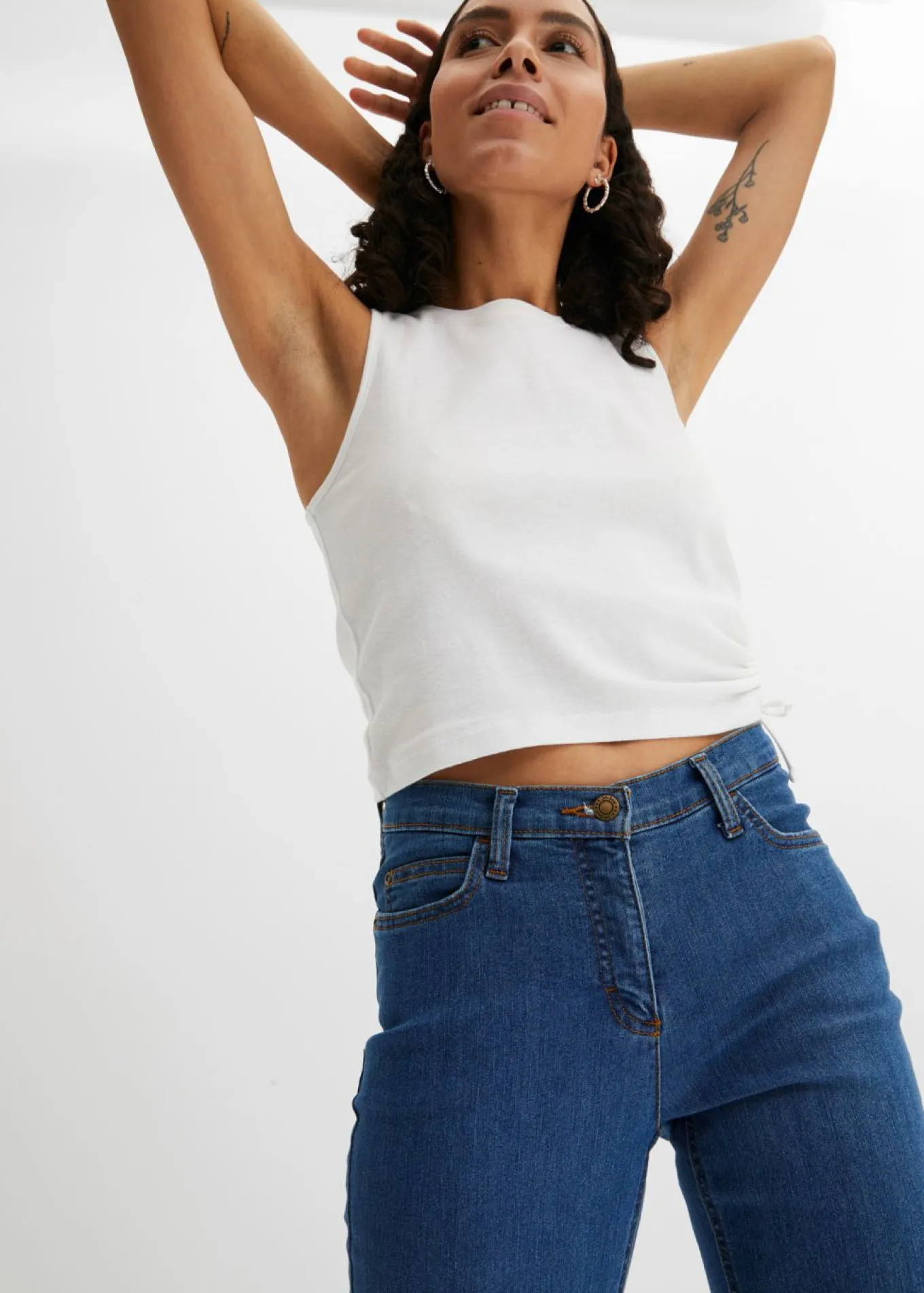 Vaqueros bootcut mid waist, elásticos