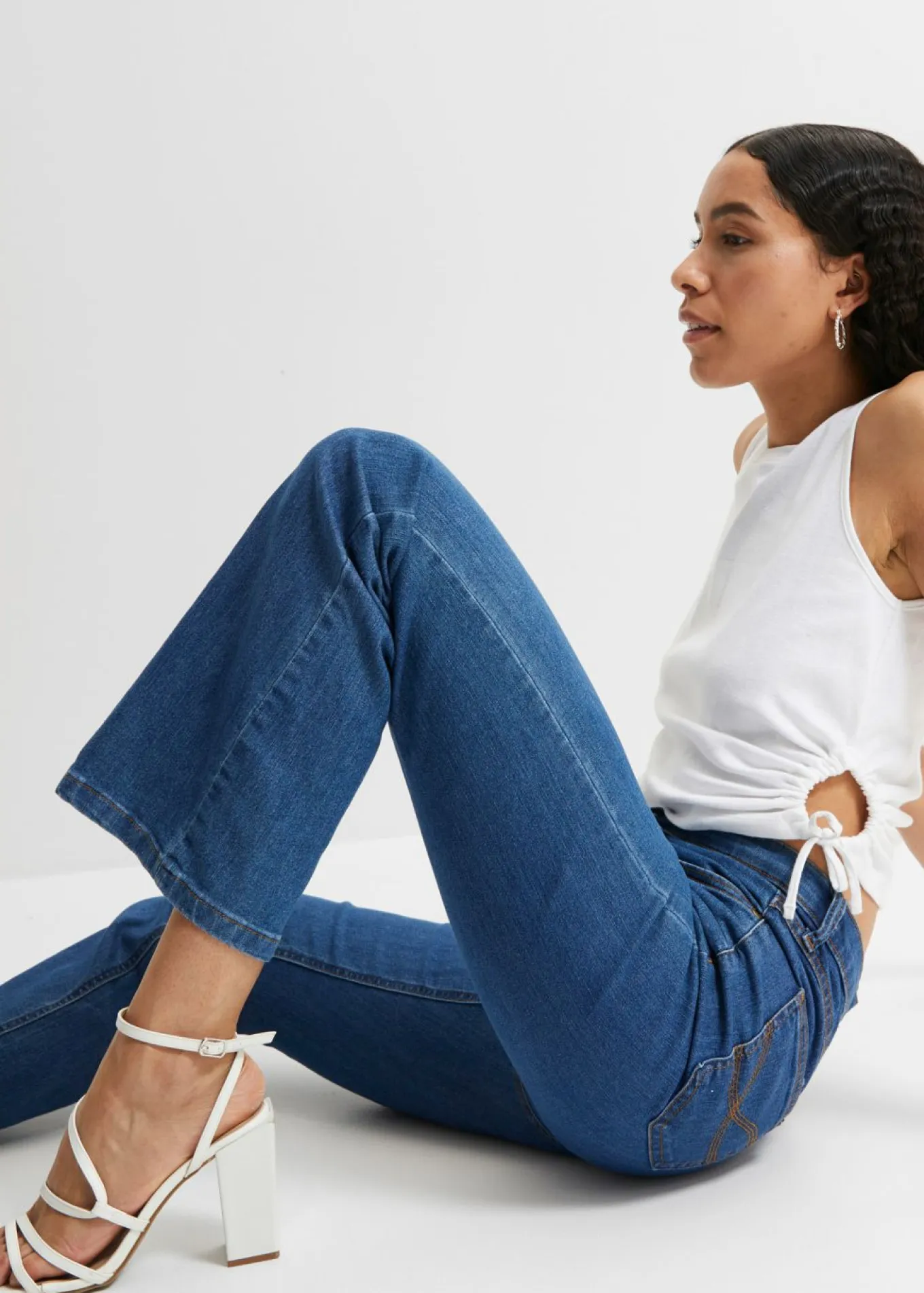 Vaqueros bootcut mid waist, elásticos