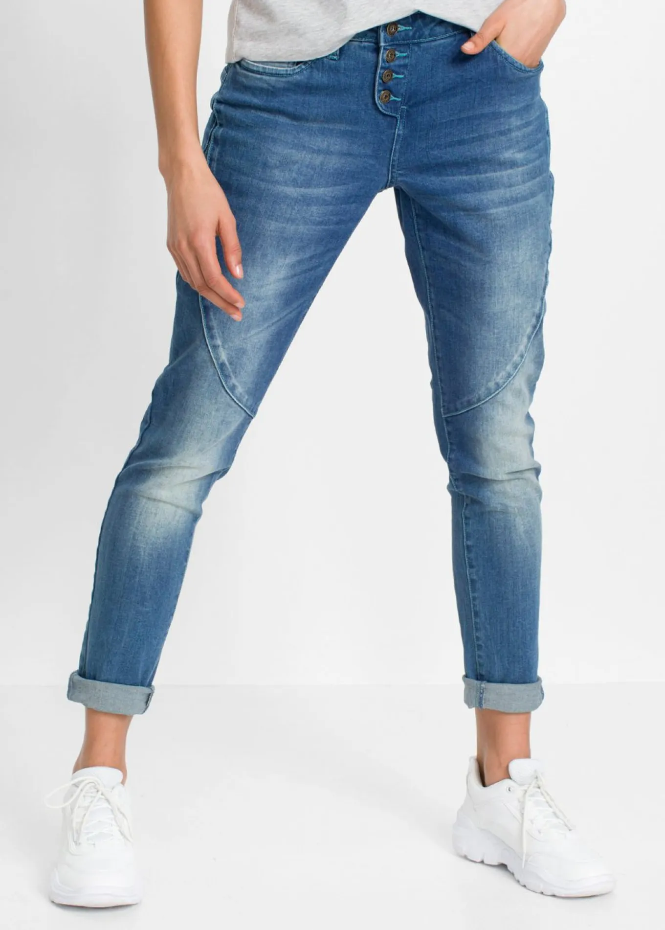 Vaqueros boyfriend, low waist, stretch