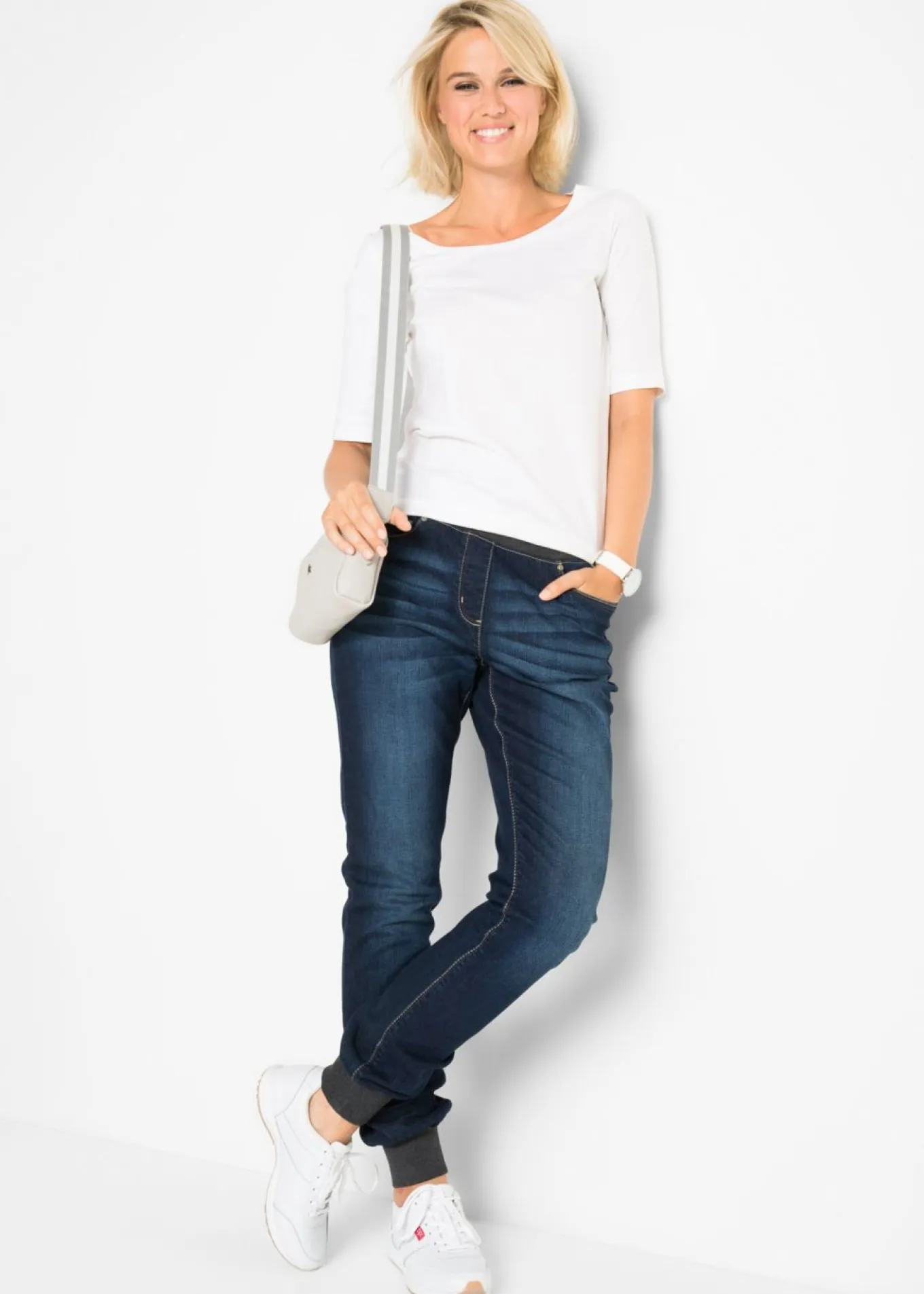 Vaqueros boyfriend, mid waist, cintura cómoda