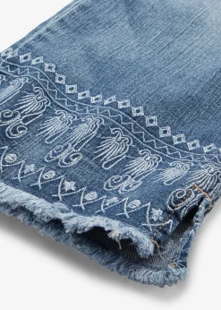 Vaqueros capri con bordado