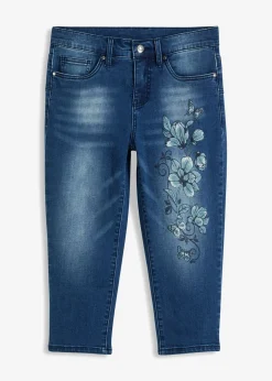 Vaqueros capri con estampado de mariposas