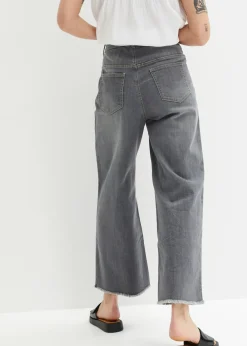 Vaqueros capri de corte ancho