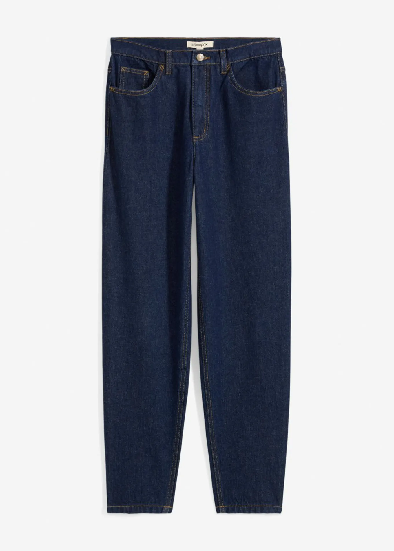 Vaqueros capri de talle alto con corte mom