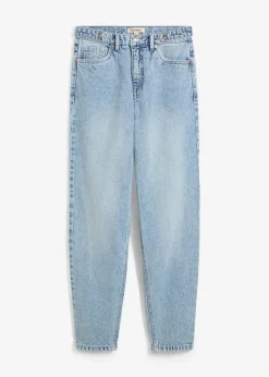 Vaqueros capri de talle alto con corte mom