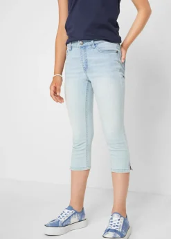 Vaqueros capri de talle medio