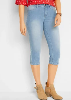 Vaqueros capri elásticos, cómodos, 2 unidades
