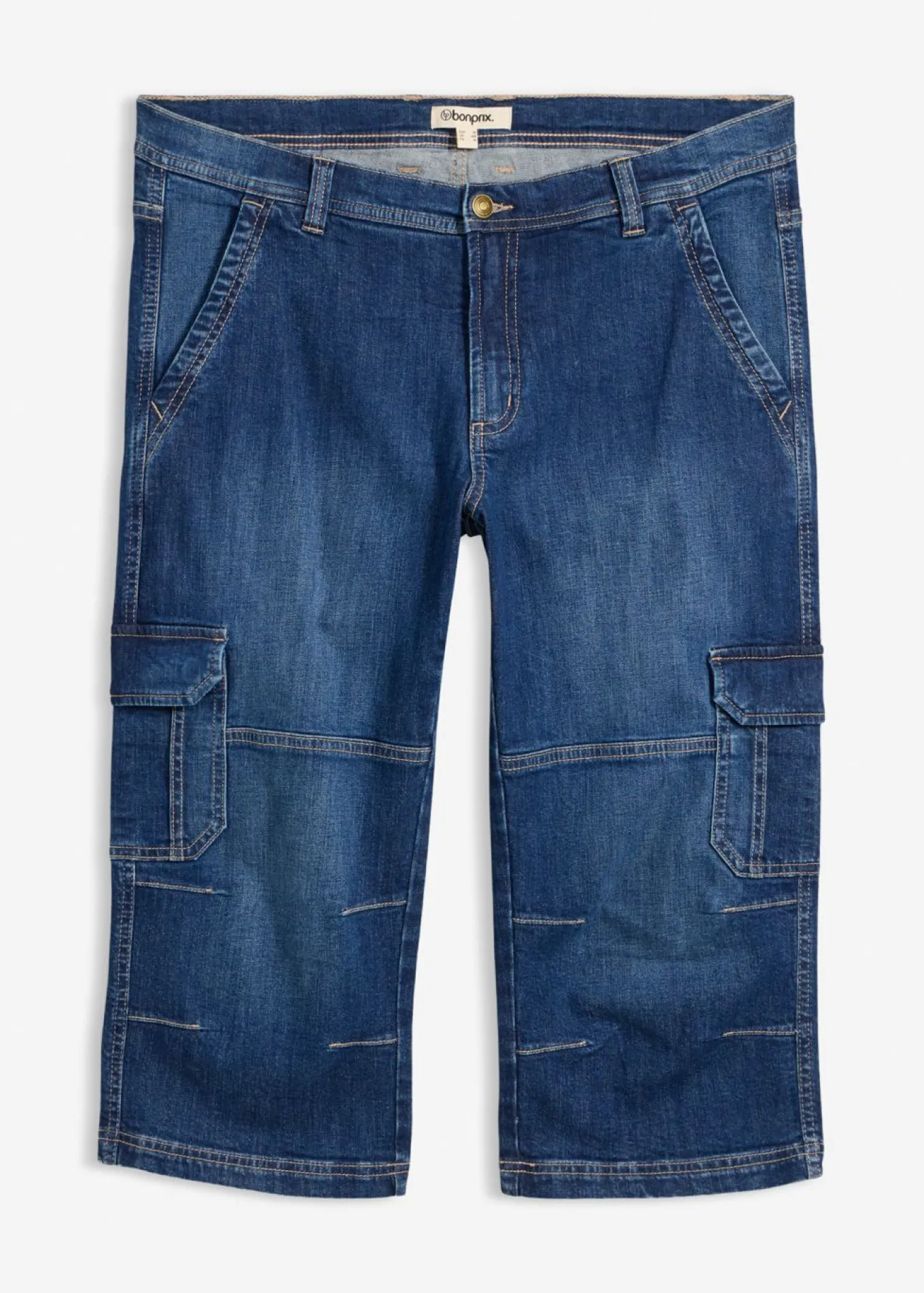 Vaqueros cargo, regular fit, largo 3/4, straight