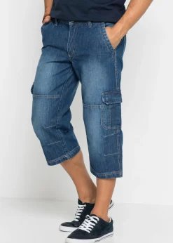 Vaqueros cargo, regular fit, largo 3/4, straight