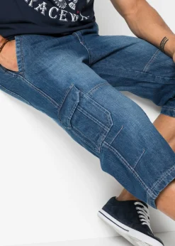 Vaqueros cargo, regular fit, largo 3/4, straight