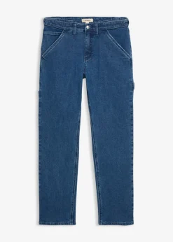 Vaqueros carpenter, relaxed fit, con cintura elástica, straight