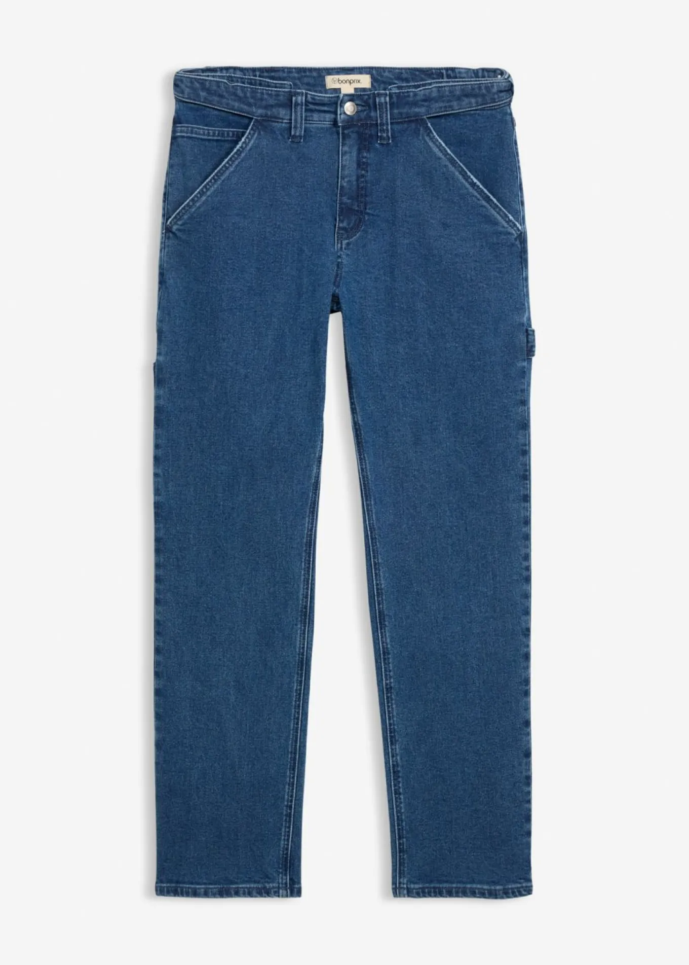 Vaqueros carpenter, relaxed fit, con cintura elástica, straight