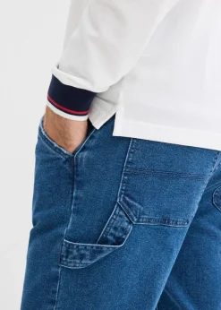 Vaqueros carpenter, relaxed fit, con cintura elástica, straight