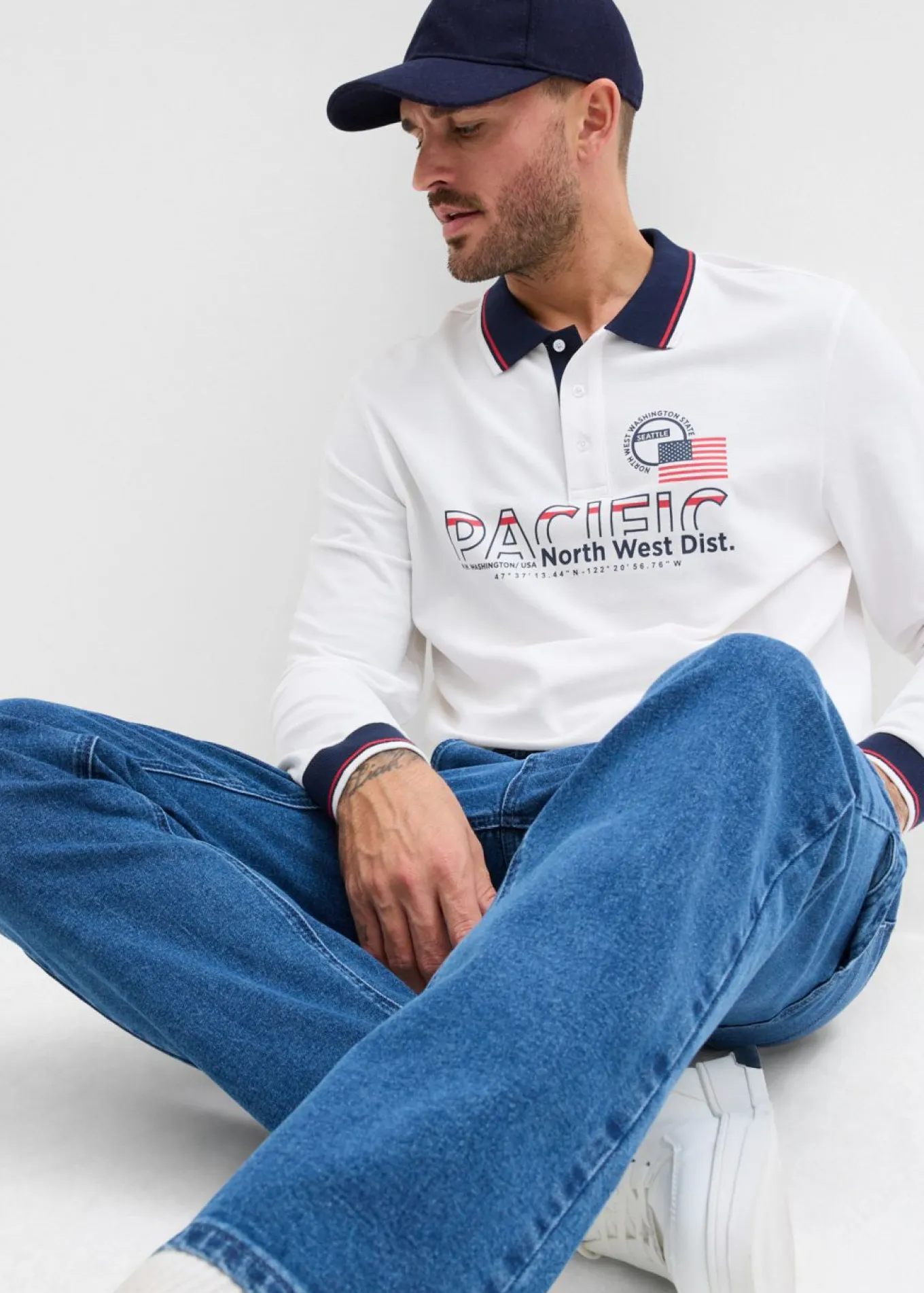 Vaqueros carpenter, relaxed fit, con cintura elástica, straight