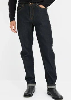Vaqueros classic fit con cintura elástica, straight