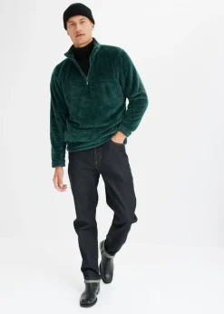 Vaqueros classic fit con cintura elástica, straight