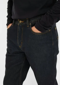 Vaqueros classic fit con cintura elástica, straight