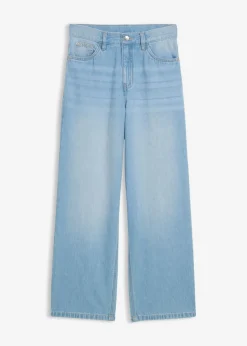 Vaqueros con cintura ajustable, corte recto y estilo baggy