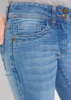 Vaqueros con corte bootcut y talle medio
