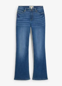 Vaqueros con corte bootcut y talle medio
