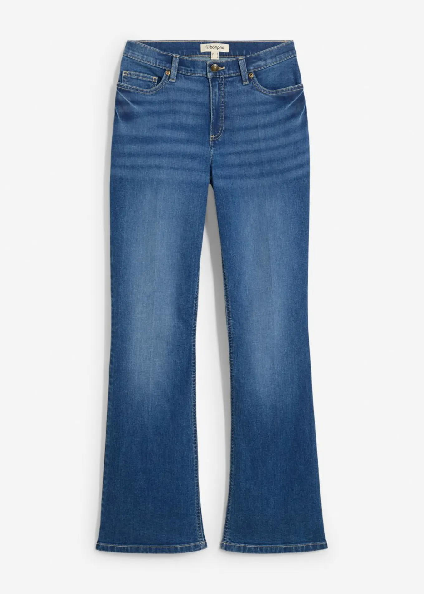 Vaqueros con corte bootcut y talle medio