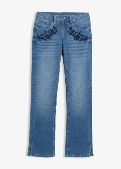 Vaqueros con corte bootcut y talle medio