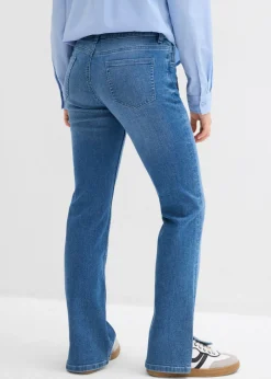Vaqueros con corte bootcut y talle medio