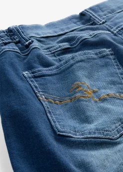 Vaqueros con pernera ancha, mid waist, con cintura cómoda