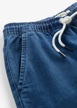 Vaqueros con pernera ancha, mid waist, elásticos
